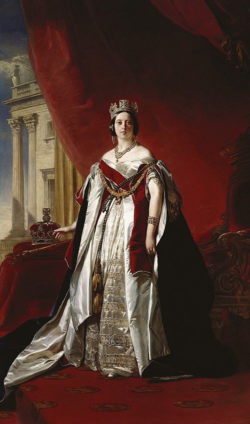 Queen Victoria (1819-1901), 1843, Franz Xaver Winterhalter