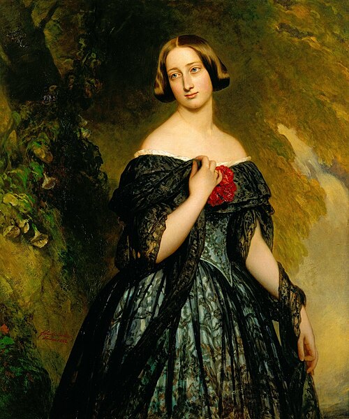 Alexandrine, Duchess of Saxe-Coburg-Gotha (1820-1904), 1842, Franz Xaver Winterhalter