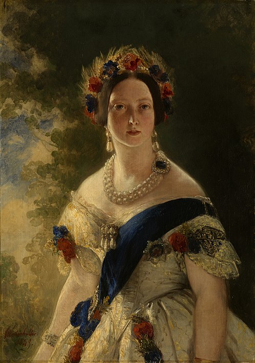 Queen Victoria (1819-1901), 1845, Franz Xaver Winterhalter