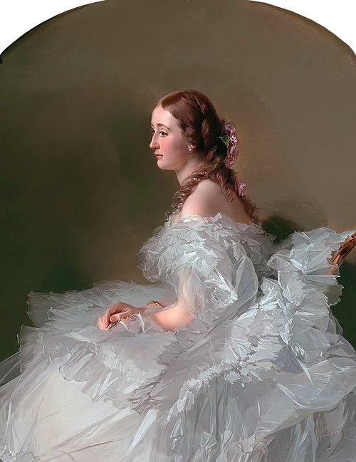 Portrait of Lydia Schabelsky, Baroness Staël-Holstein, 1857, Franz Xaver Winterhalter