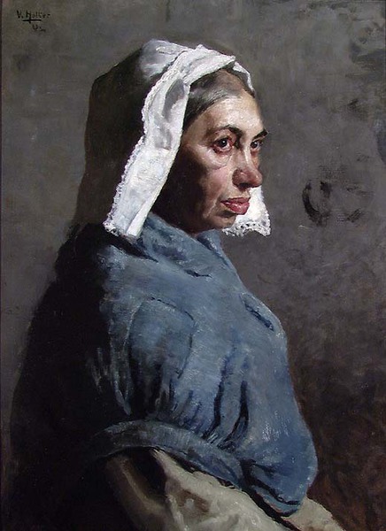 Portrait Study of an old Woman, 1883, Wilhelm Holter