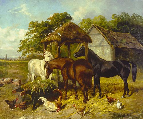 The Farmyard, , John Frederick Herring, Sr.