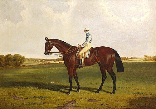 'Bloomsbury' with S. Templeman Up, in the Colours of the Owner and Trainer, W. Ridsdale, 1825, John Frederick Herring, Sr.