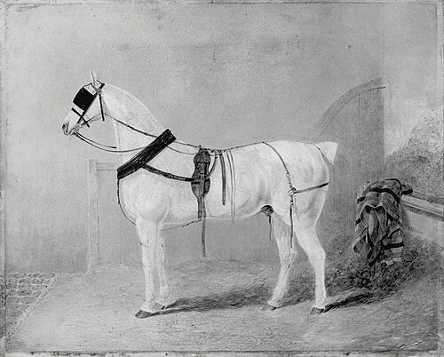 Carriage Horse in a Stable, 1825, John Frederick Herring, Sr.