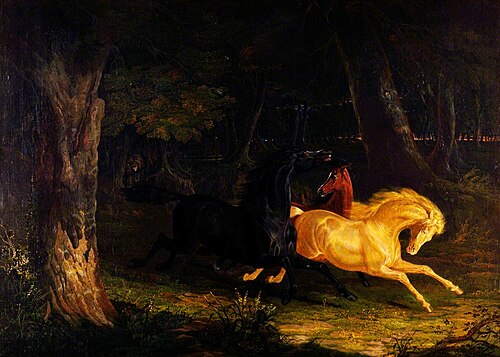 Wild Horses, 1827, John Frederick Herring, Sr.