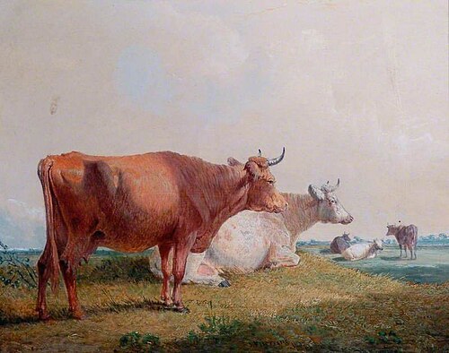 Cows, 1837, John Frederick Herring, Sr.
