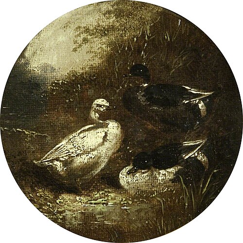 Eight Circular Farmyard Scenes: Ducks, , John Frederick Herring, Sr.