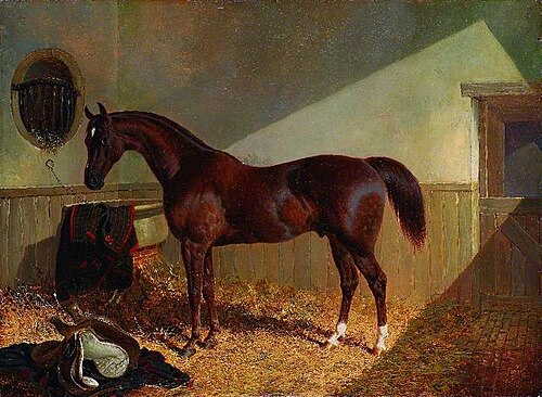 Brown Horse in a Stable, 1844, John Frederick Herring, Sr.
