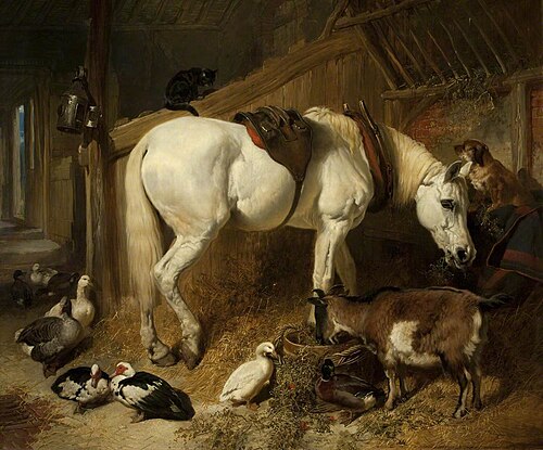 The Midday Meal, 1850, John Frederick Herring, Sr.