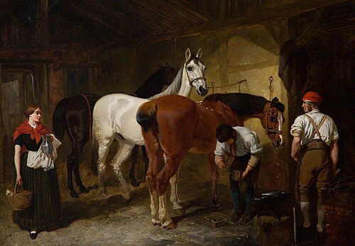 The Forge, 1850, John Frederick Herring, Sr.