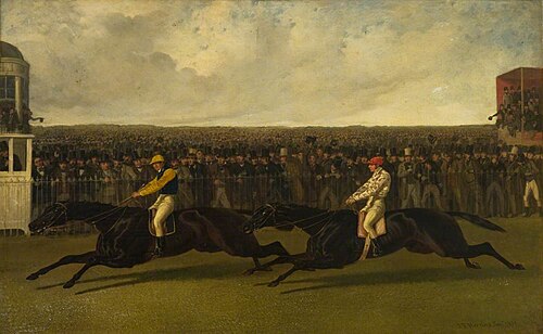 'The Flying Dutchman' & 'Voltigeur' Running at York, 13 May 1851, 1851, John Frederick Herring, Sr.