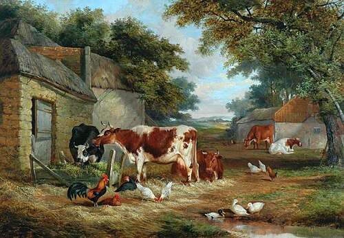 Farmyard, 1856, John Frederick Herring, Sr.