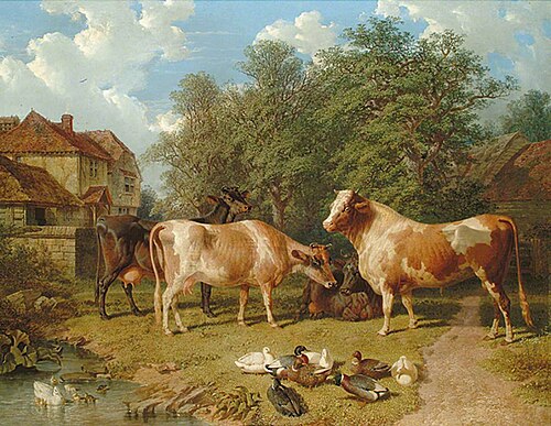 Cattle and Ducks, 1859, John Frederick Herring, Sr.