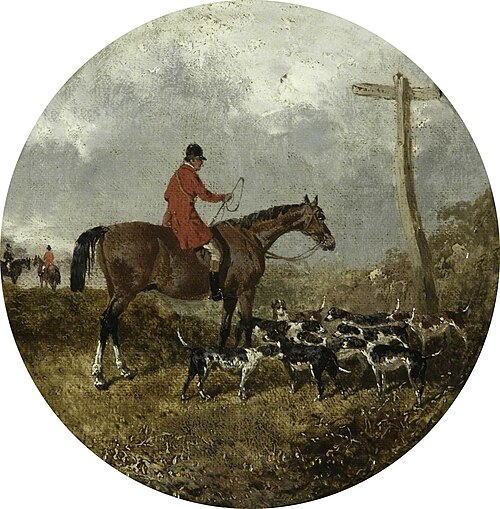 Eight Circular Foxhunting Scenes: Huntsman and Hounds, , John Frederick Herring, Sr.