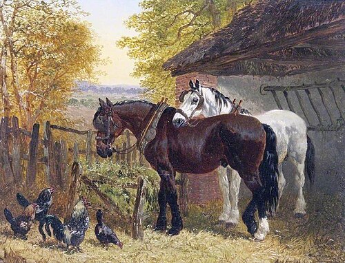 Farmyard, , John Frederick Herring, Sr.