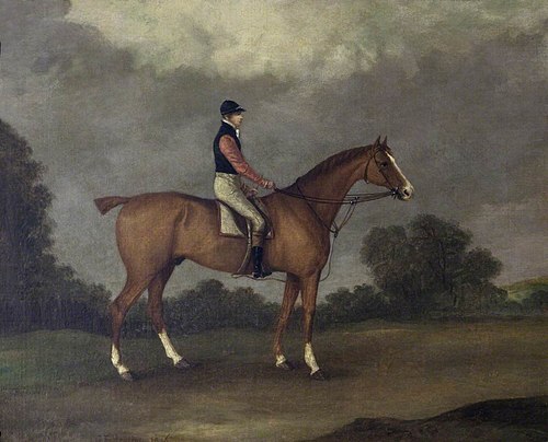 'Elis', a Chestnut Horse, ridden by J. Day, 1836, John Frederick Herring, Sr.