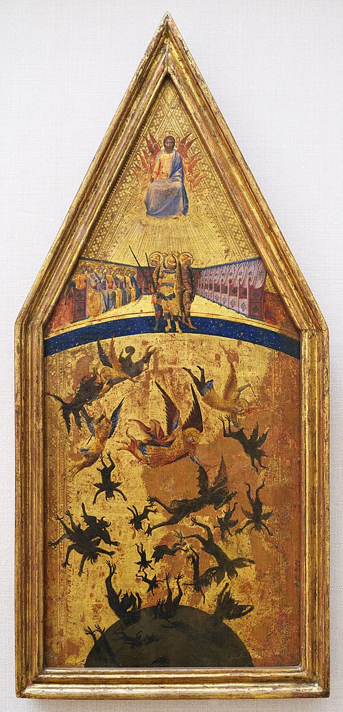 La Chute des anges rebelles, 1340, Maître des anges rebelles