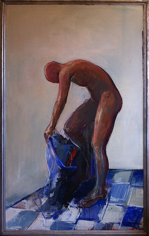 painting of bathing, II, 1971, Bjørn Krogstad