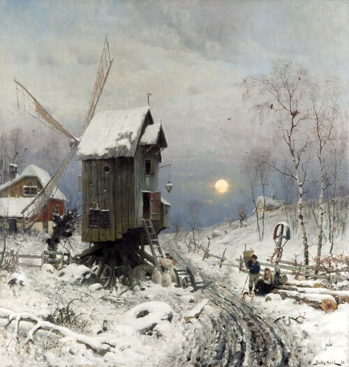 Winter Landscape, 1878, Frithjof Smith-Hald