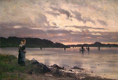 The Fjord at Sunset, 1890, Frithjof Smith-Hald
