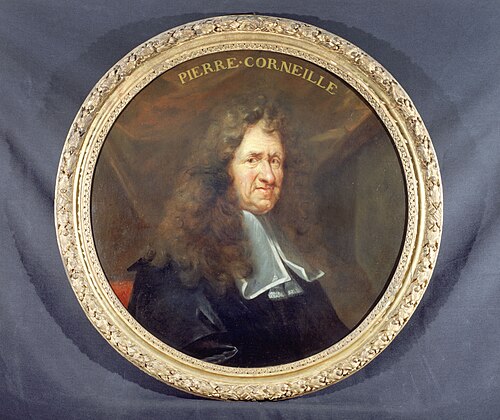 Portrait de Pierre Corneille (1606-1684), poète dramatique, 1680, François Sicre