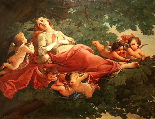 Sainte Madeleine bercée par les anges, , Adélaïde Salles-Wagner