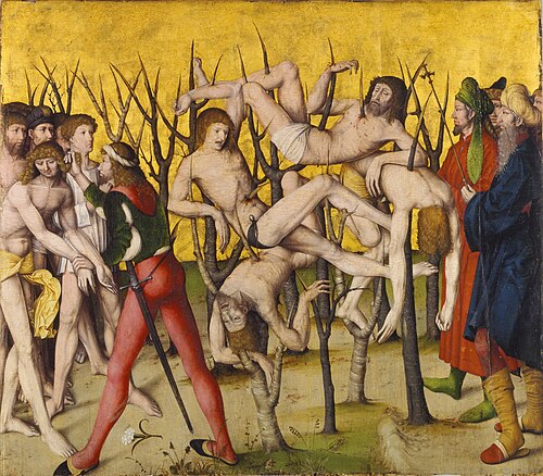 Martyrium der 10'000 Ritter, 1508, maîtres à l’oillet