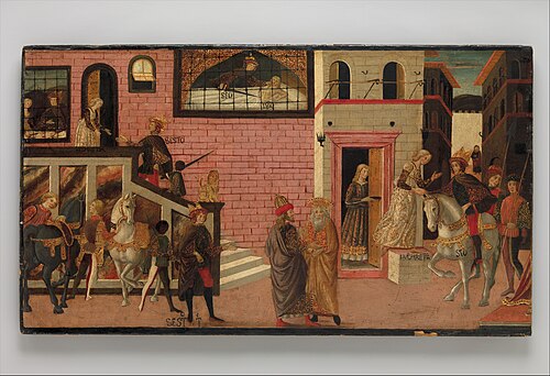 The Rape of Lucretia, 1500, Maître de Marradi