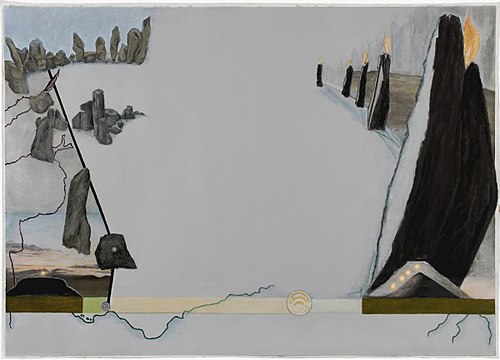 Dusk (Bands and End-Points), 2012, Jo Baer