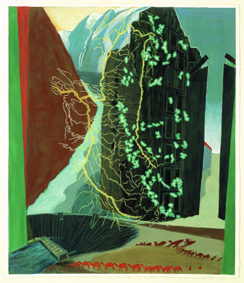 Testament of the Powers That Be (Where Trees Turn to Sand, Residual Colours Stain the Lands, 2001, Jo Baer