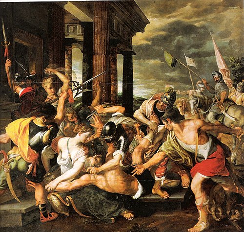 Samson and Delila, 1580, Joos van Winghe
