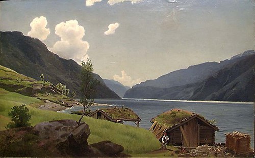 View of Suldal, 1852, Johan Fredrik Eckersberg
