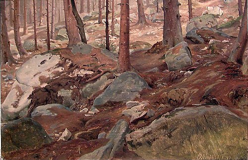 Study of a Forest Floor, 1847, Johan Fredrik Eckersberg