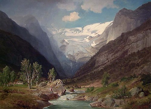 Snowfield, 1851, Johan Fredrik Eckersberg