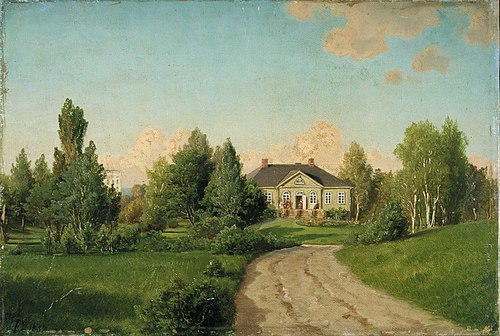Øvre Munkedammen., 1852, Johan Fredrik Eckersberg