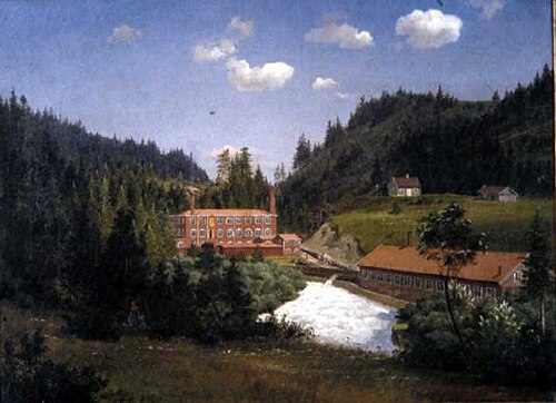 Nydalen fabrikker, 1851, Johan Fredrik Eckersberg