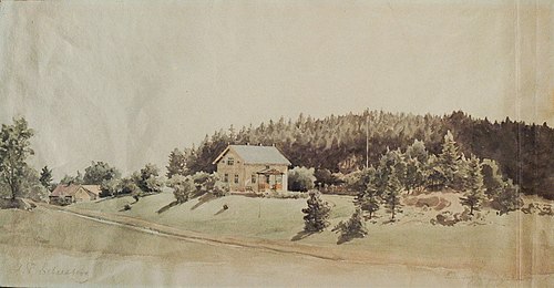 Fredensborg på Ladegårdsøen, , Johan Fredrik Eckersberg