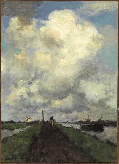 De witte wolk., 1901, Johan Hendrik Weissenbruch