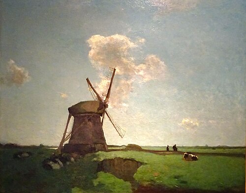 Molen bij Noorden, 1890, Johan Hendrik Weissenbruch