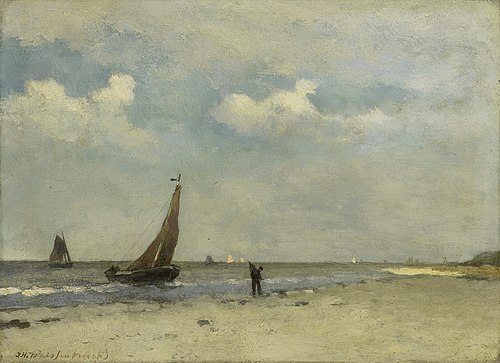 Strandgezicht, 1886, Johan Hendrik Weissenbruch