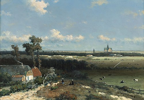 Vue de Haarlem, 1845, Johan Hendrik Weissenbruch