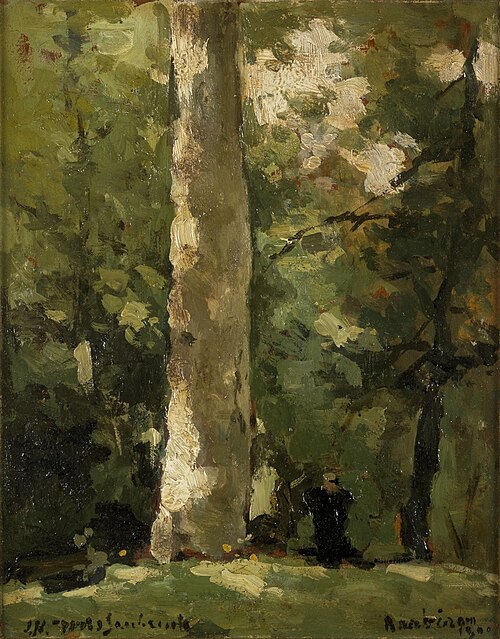 Forest view, 1900, Johan Hendrik Weissenbruch