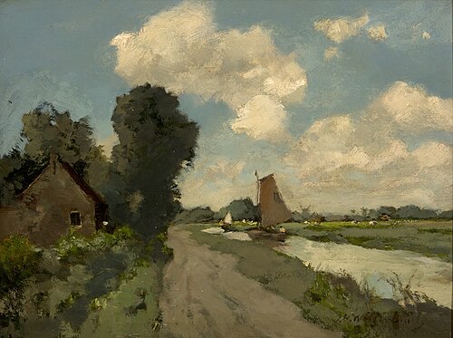 Poldervaart, 1871, Johan Hendrik Weissenbruch