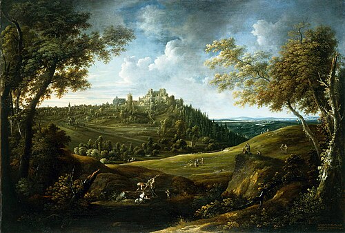 Burg und Stadt Frauenstein, 1746, Johann Alexander Thiele
