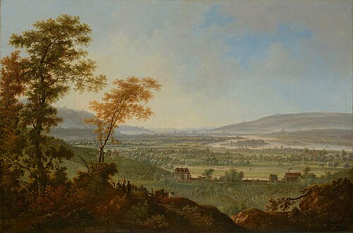 View of Dresden from the Loessnitzhöhen, 1751, Johann Alexander Thiele