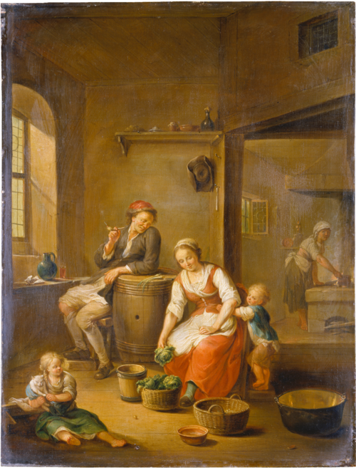 A Peasant Family at Home, , Johann Andreas Herrlein