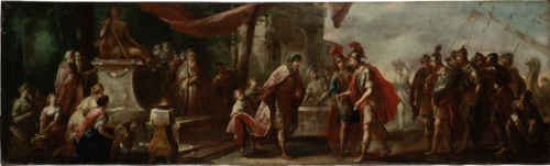 Aeneas Arriving in Latium, 1760, Johann Andreas Herrlein