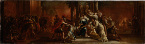 The Death of Priam, 1760, Johann Andreas Herrlein
