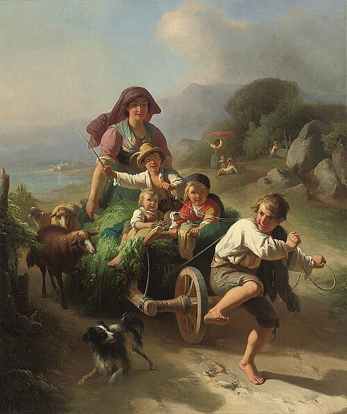 The young harvesters, 1857, Johann Baptist Kirner