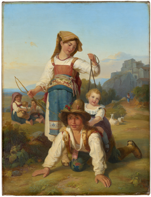 Enfants jouant, 1838, Johann Baptist Kirner